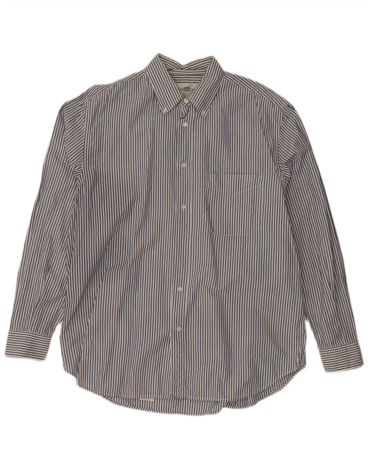 HENRY COTTONS Muška košulja, veličina 43 XL, pamuk s tamnoplavim prugama