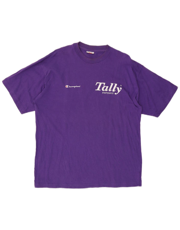 CHAMPION Ženska majica kratkih rukava s grafičkim motivima UK 16 Veliki ljubičasti pamuk