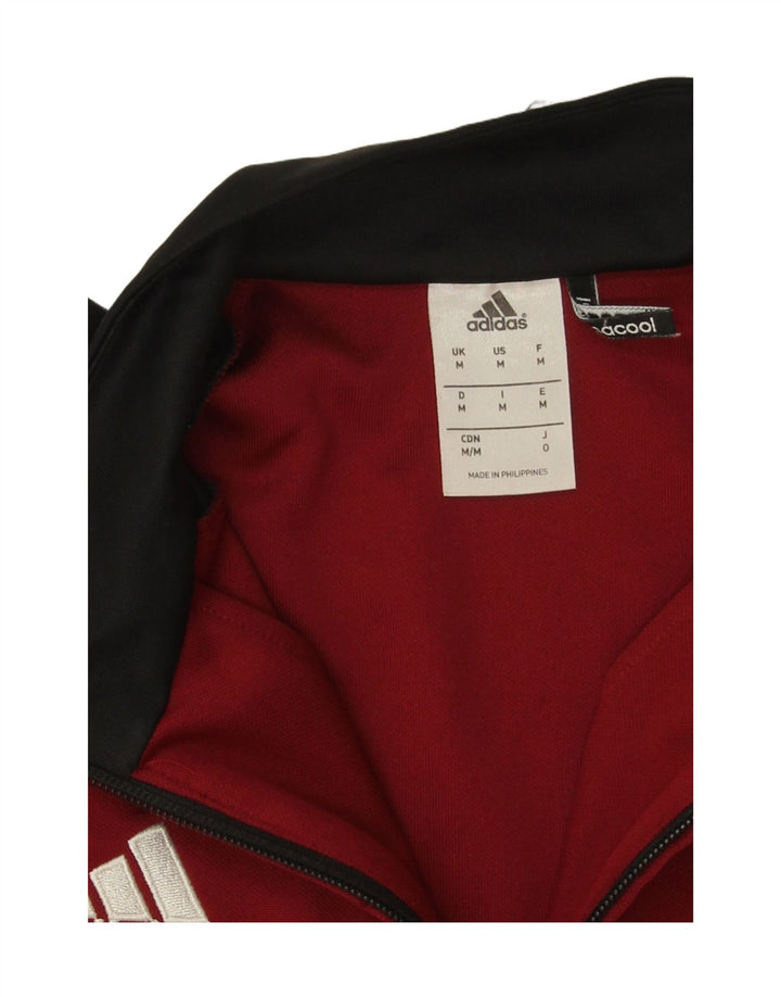 Adidas muška majica Climacool Graphic s dugim rukavima srednje crvene boje