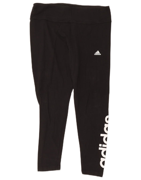 Adidas ženske grafičke tajice UK 20/22 XL crni pamuk