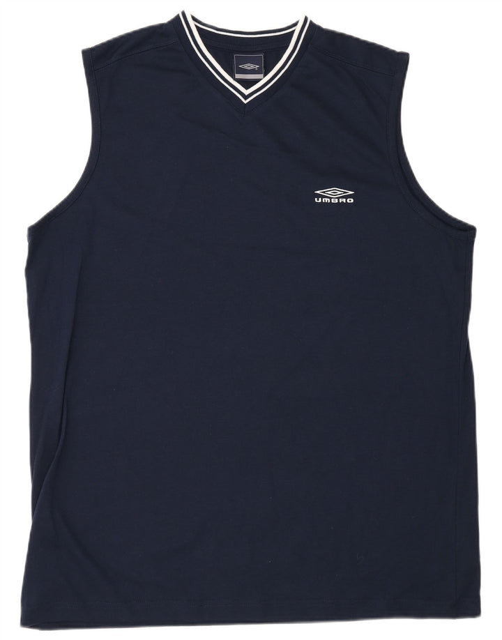 Umbro muška majica kratkih rukava XL tamnoplavi poliester