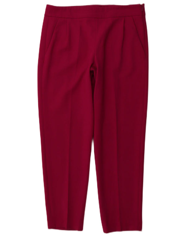 FRENCH CONNECTION Ženske ležerne hlače s štipaljkama UK 12 Srednje W32 L26 Ružičasta