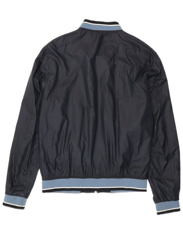 Zara muška bomber jakna UK 40 veliki tamnoplavi poliester u boji