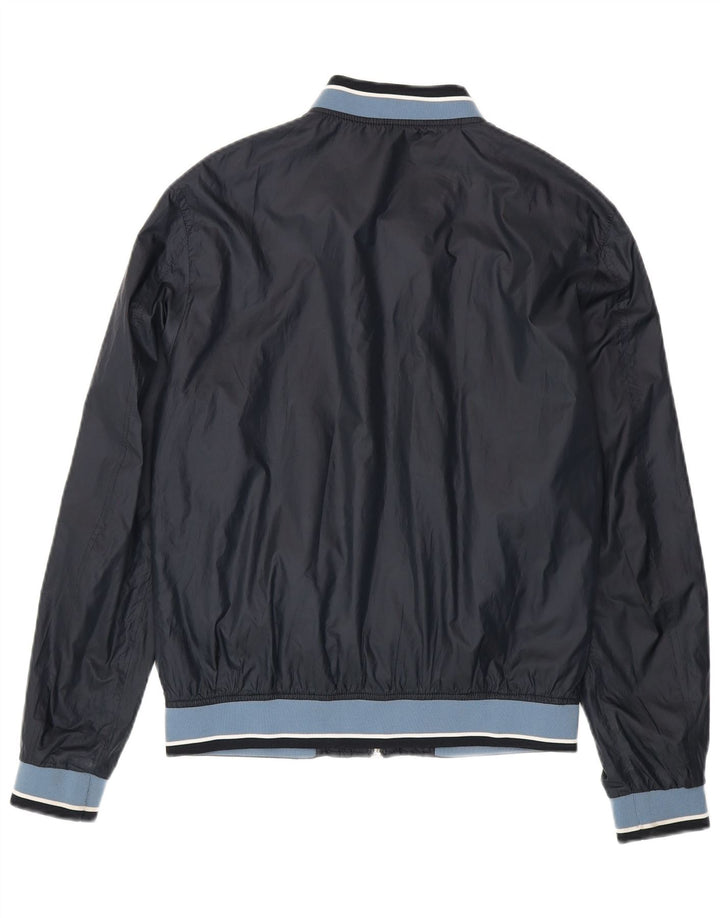 Zara muška bomber jakna UK 40 veliki tamnoplavi poliester u boji