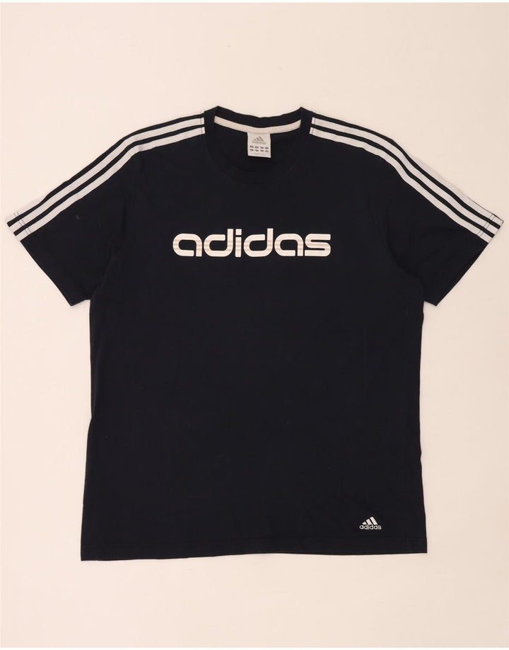 Adidas muška majica s grafičkim motivima, velika tamnoplava