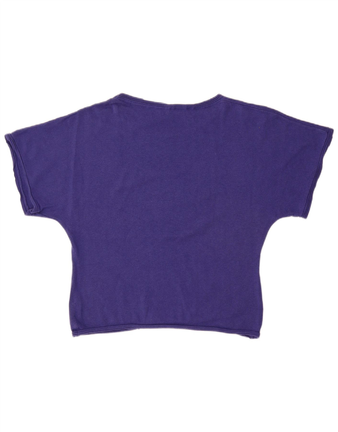 FAT FACE Ženski džemper kratkih rukava s brodskim izrezom UK 16 Veliki ljubičasti