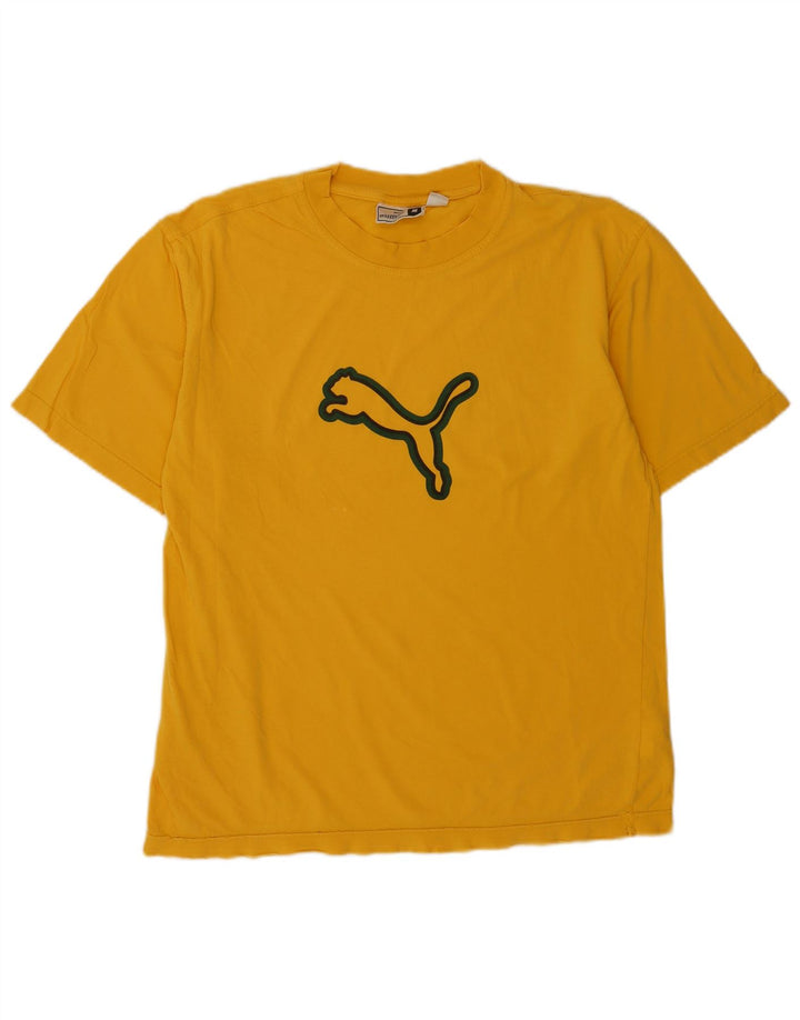 Puma muška majica s grafičkim motivima, srednje žuti pamuk