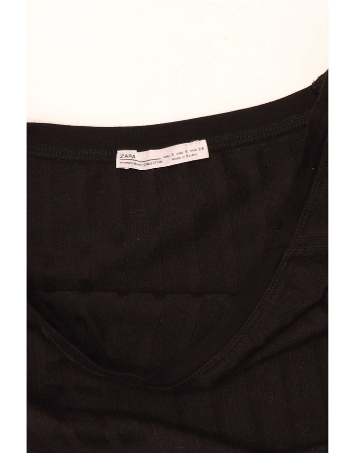 Zara ženski gornji dio kratke bluze UK 8 Small Black