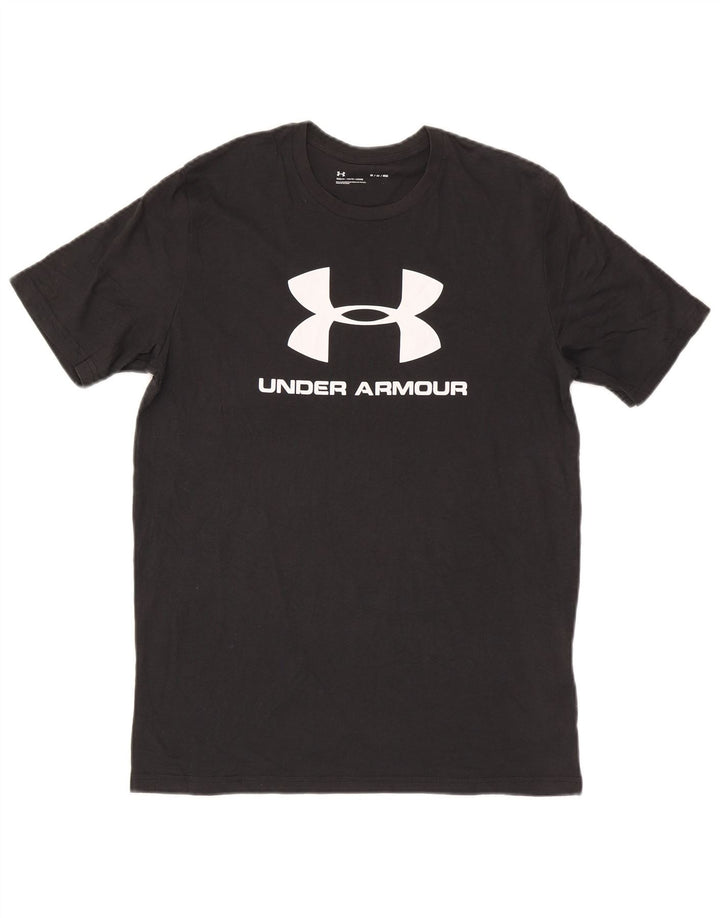 Under Armour muška grafička majica kratkih rukava Srednji crni pamuk