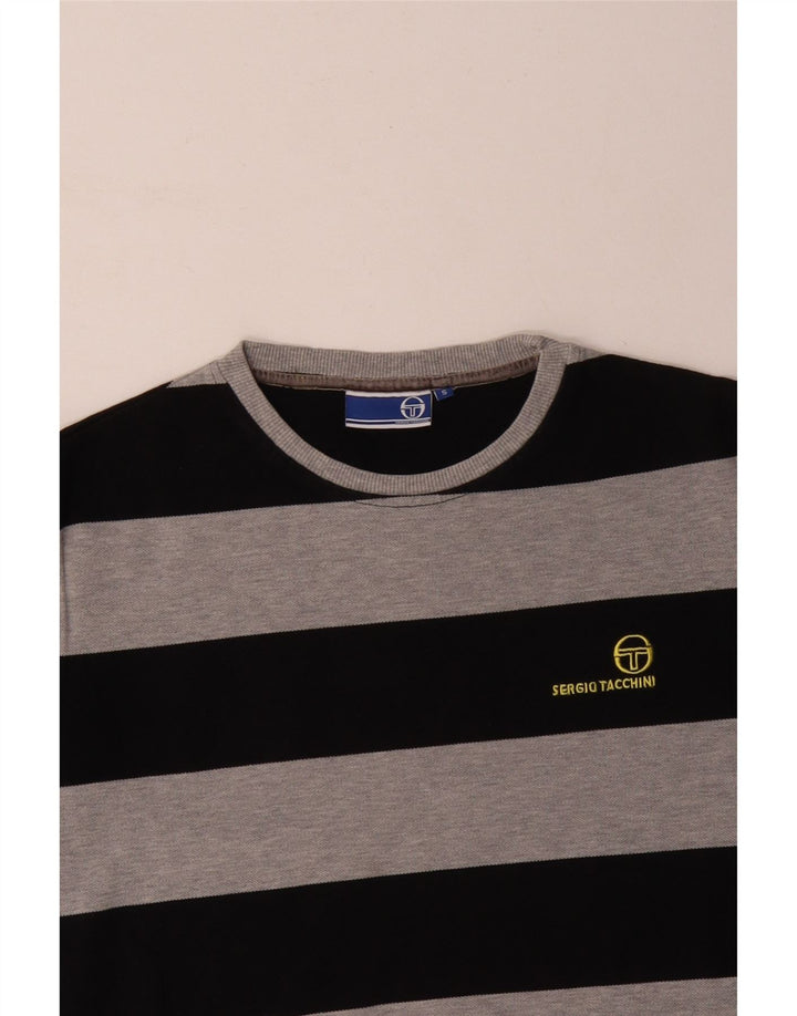 SERGIO TACCHINI Muški džemper male sive pruge, pamuk