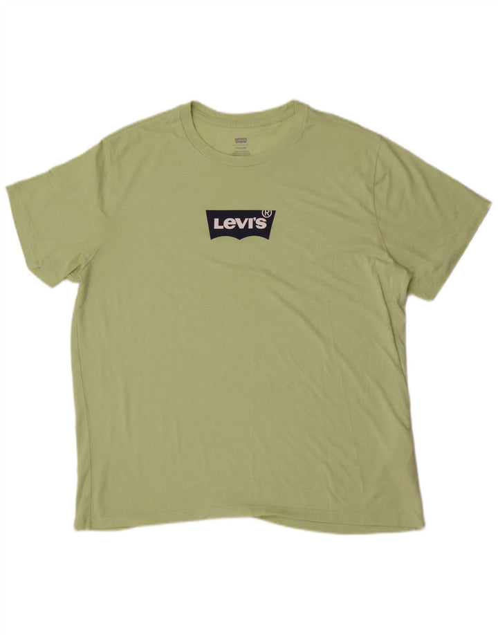 Levi's standardna majica kratkih rukava s grafičkim motivima XL, zeleni poliester