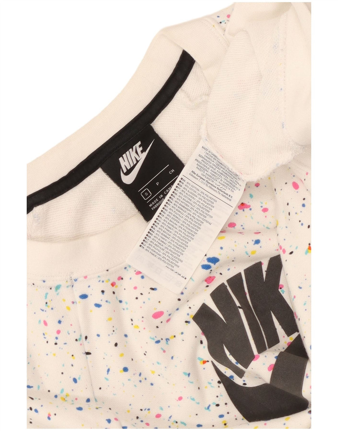 Nike Ženska majica s velikim grafičkim motivom UK 10 Mala bijela točkasta