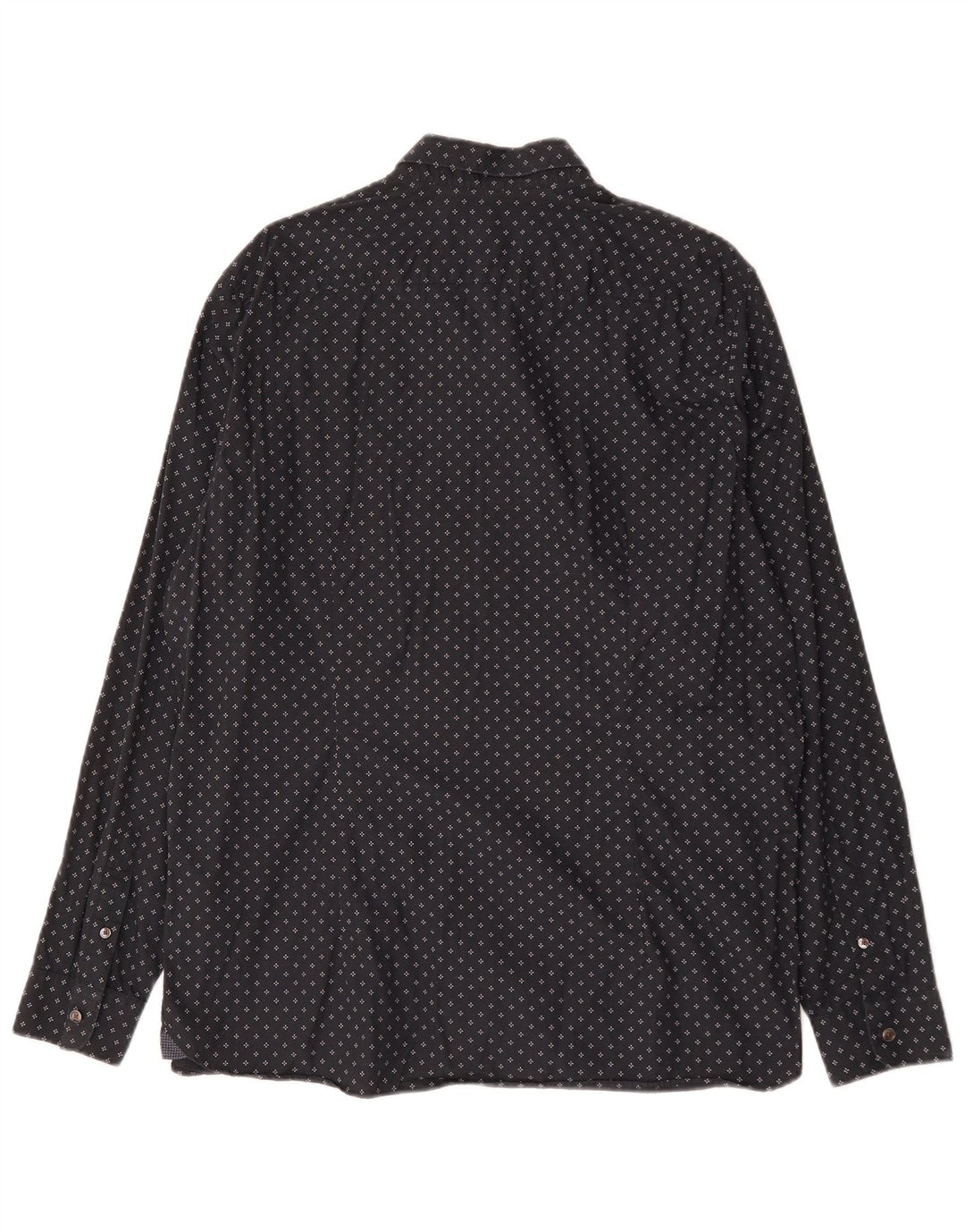 Ted Baker muška košulja veličina 6 2XL crni geometrijski pamuk