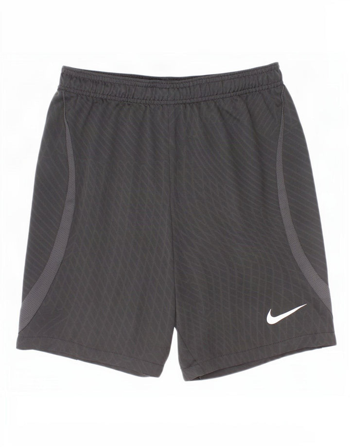 Nike Boys Dri Fit sportske kratke hlače 12-13 godina, veliki crni karirani poliester