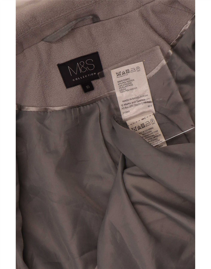 Marks & Spencer ženski otvoreni kaput UK 10 Mali sivi poliester
