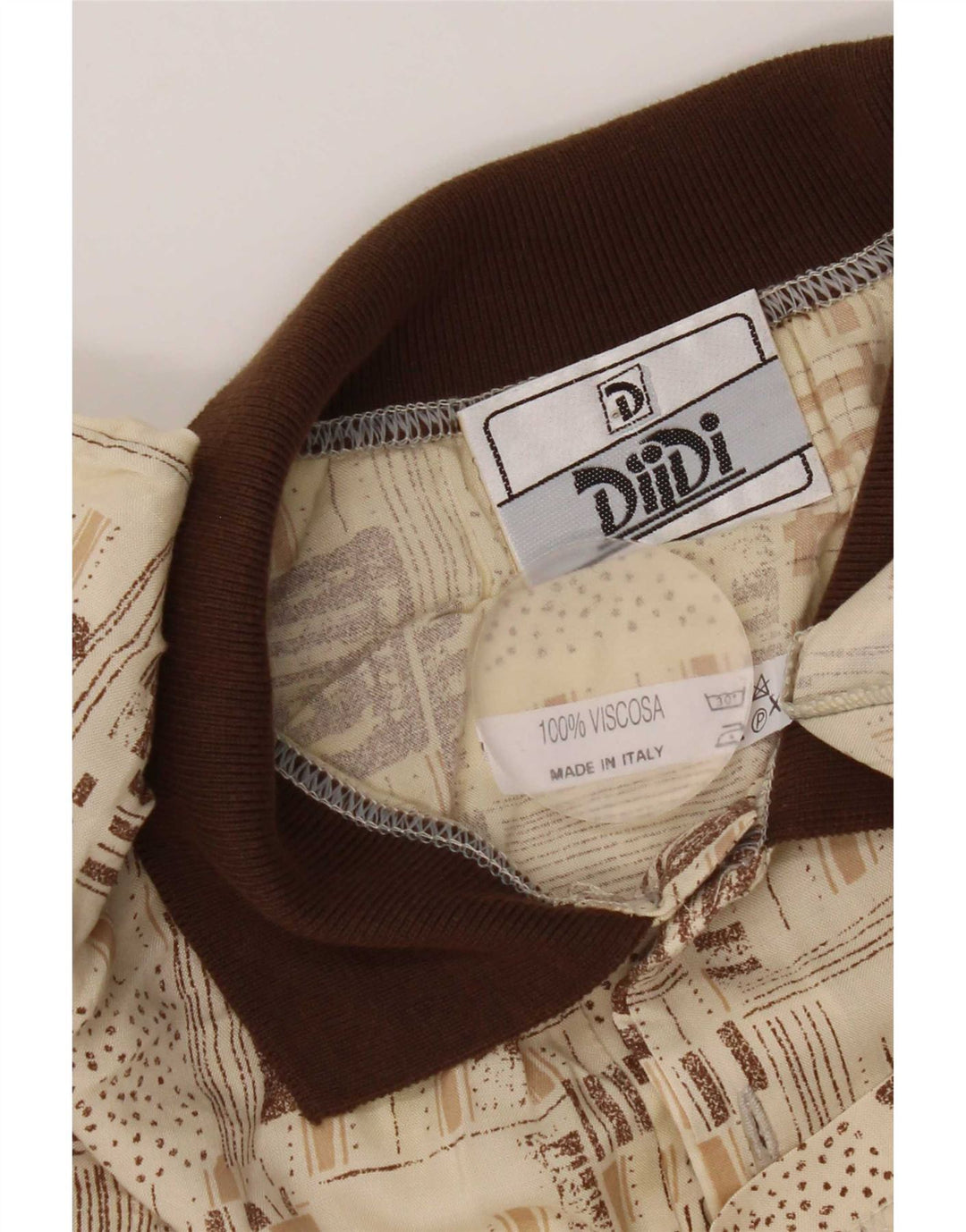 Vintage muška polo majica XL bež viskoza