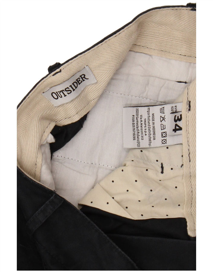 OUTSIDER Muške kratke hlače Cargo W34, veliki tamnoplavi pamuk