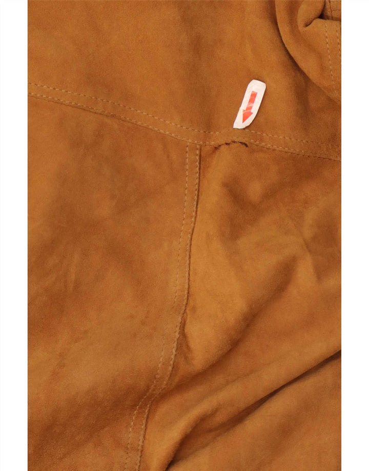 Vintage muška bomber jakna od brušene kože IT 62 6XL smeđa koža