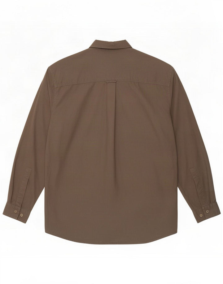Marlboro Classics Muška košulja Large Brown Cotton