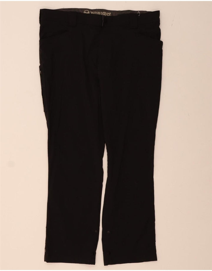 WRANGLER Mens Straight Cargo Trousers W40 L30 Black Nylon Vintage Wrangler and Second-Hand Wrangler from Messina Hembry 