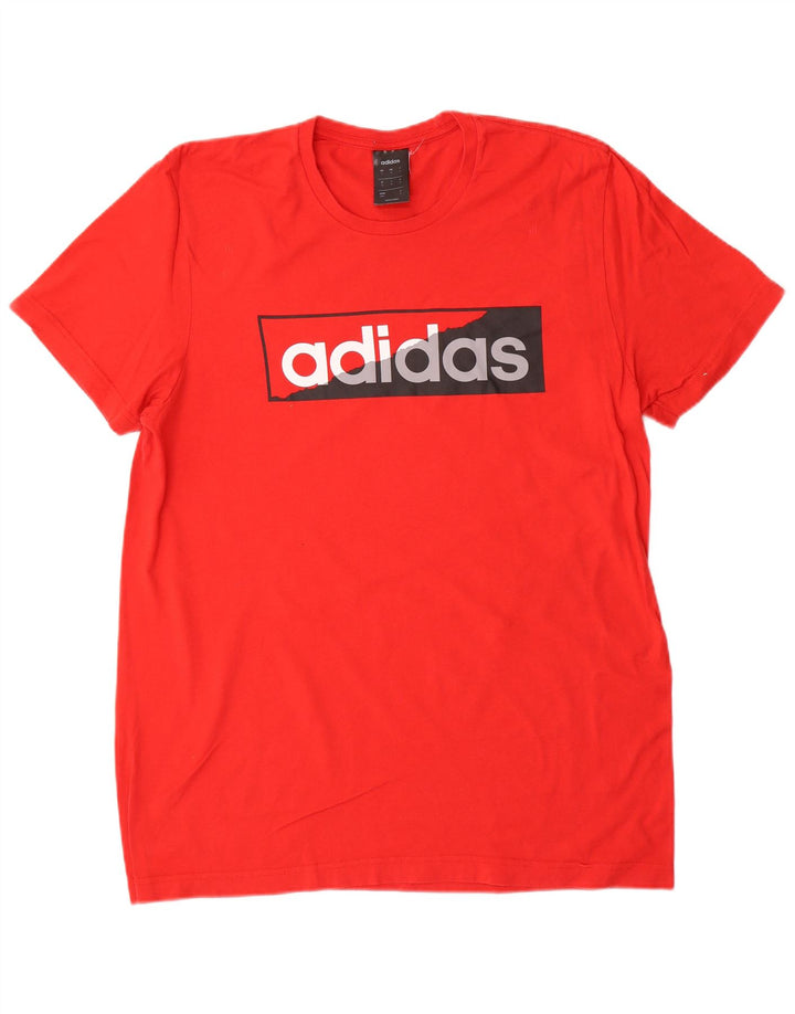 ADIDAS muška grafička majica srednje crvene boje
