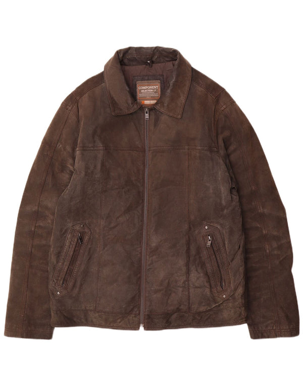 Canda muška kožna jakna UK 42 XL smeđa koža