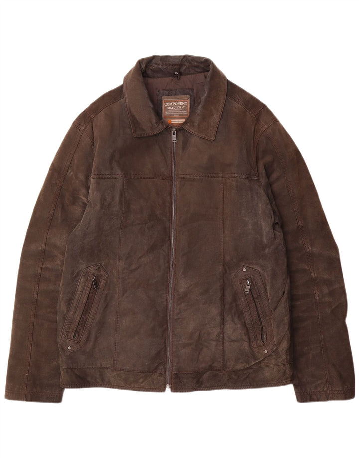 Canda muška kožna jakna UK 42 XL smeđa koža