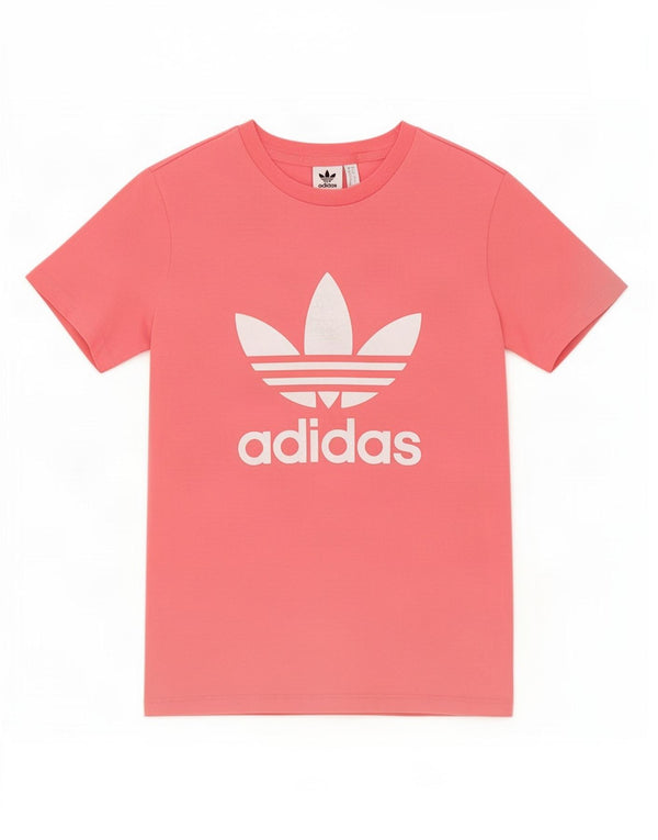 Adidas majica kratkih rukava s grafičkim motivima, UK 12 srednje ružičasti pamuk