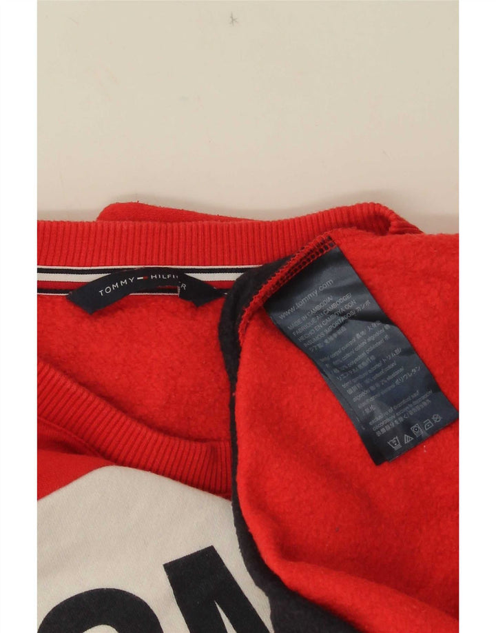 Tommy Hilfiger Ženska majica s kratkim rukavima UK 14 srednje crvene boje