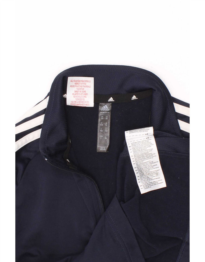 Adidas Top trenirka za dječake Aeroready Zip Neck Pullover Top 5-6 Years Navy Blue