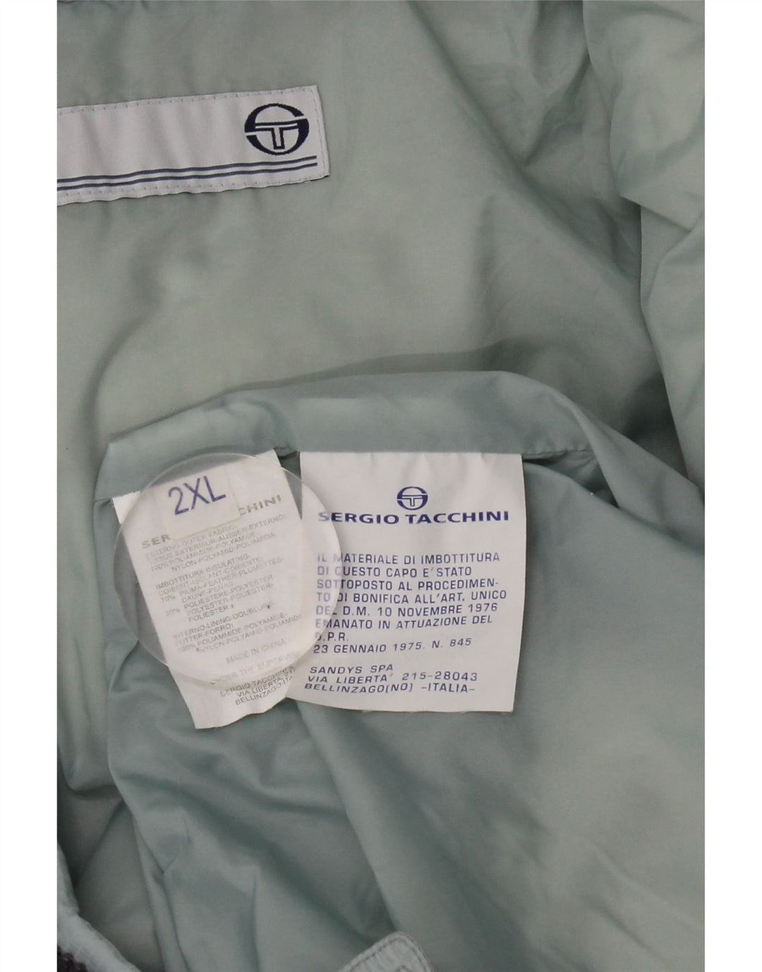 Sergio Tacchini muška podstavljena jakna UK 44 2XL plavi poliamid