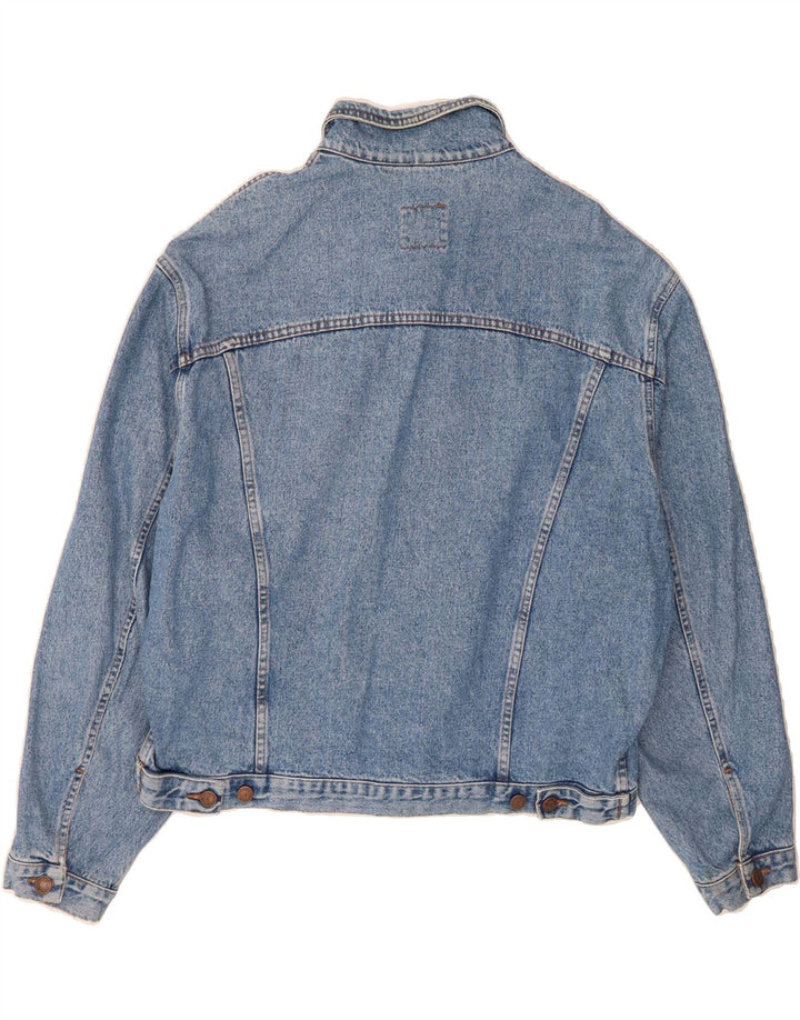 BENETTON Mens Denim Jacket IT 50 Large Blue Cotton Vintage Benetton and Second-Hand Benetton from Messina Hembry 