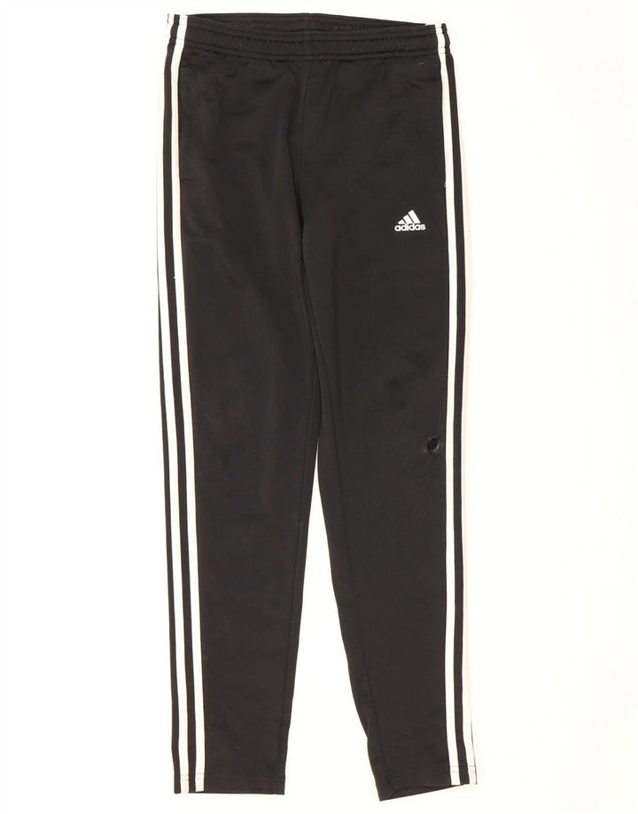 Adidas Hlače za trenirku za dječake 11-12 godina crne poliesterske