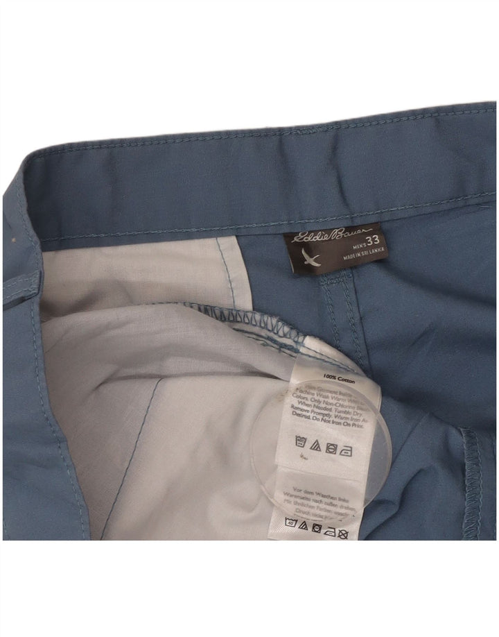 Eddie Bauer Muške chino kratke hlače W33 Srednje plavi pamuk