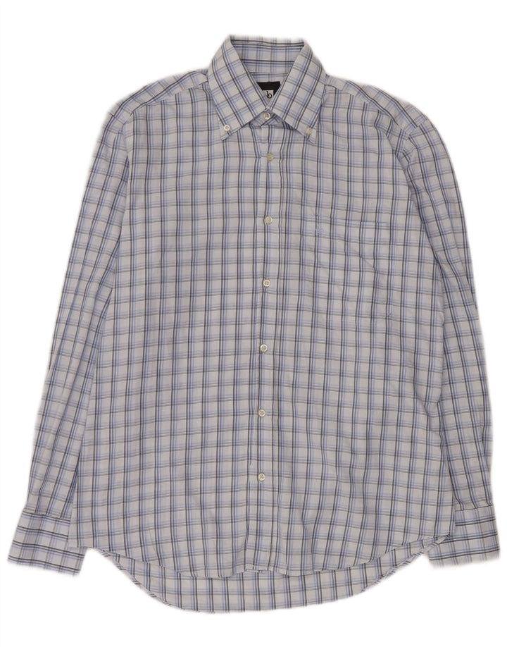 Roccobarocco muška košulja veličina 15 38 srednje plava karirana