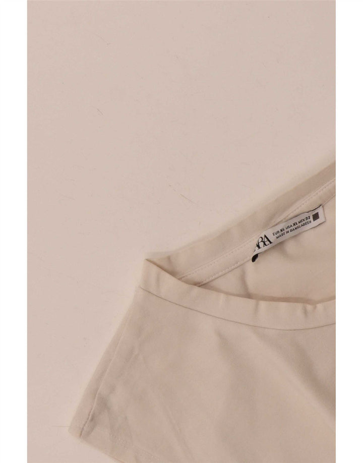 Zara ženski kratki prsluk UK 18 XL bijeli