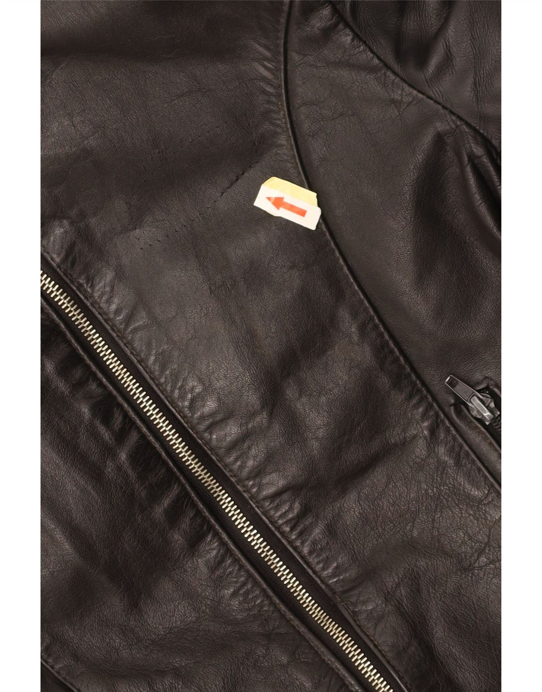 VINTAGE ženska kožna jakna UK 14 srednje crna