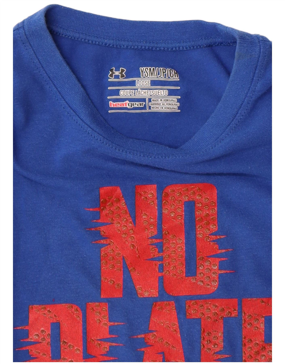 UNDER ARMOUR Majica kratkih rukava Heat Gear za dječake, 7-8 godina, mala plava