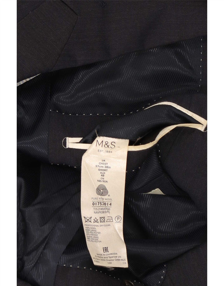 Marks & Spencer muška jakna sa 2 gumba UK 38 srednje tamnoplava vuna