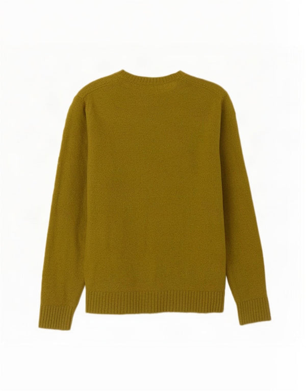 Ženski džemper s okruglim izrezom Massimo Dutti UK 14 Veliki zeleni pamuk