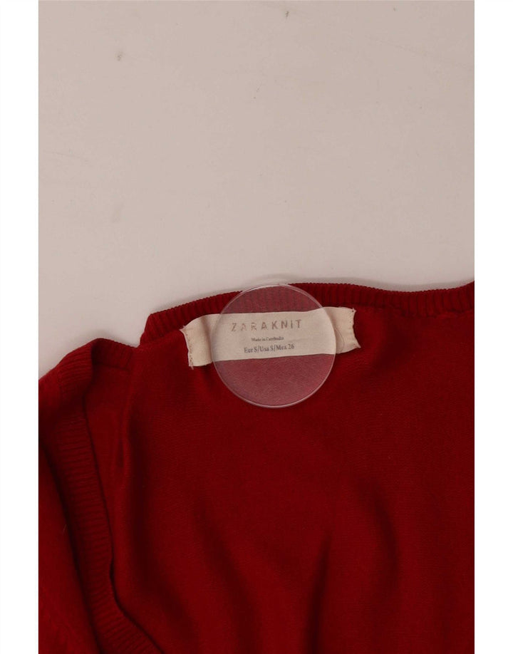Zara ženski kardigan pulover UK 10 Small Red