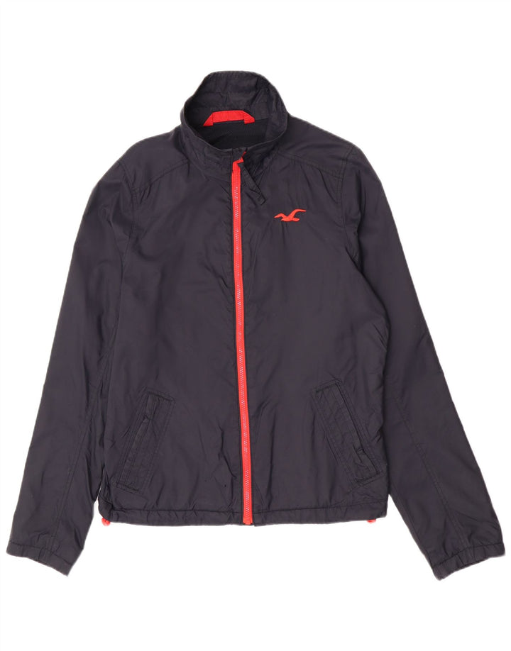 Hollister muška kišna jakna UK 38 srednje tamnoplavi najlon