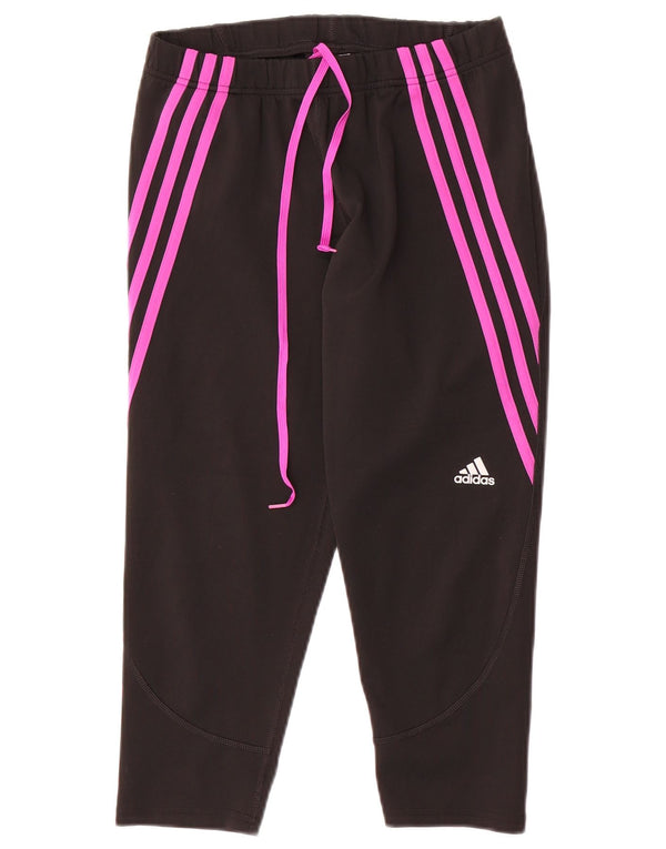 Adidas ženske kratke hlače za trenirku UK 12/14 Srednje crni poliester