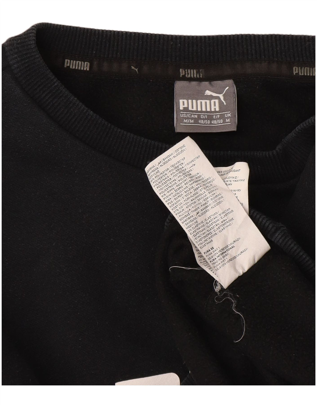 Puma muška trenirka s grafičkim motivima Srednji crni pamuk
