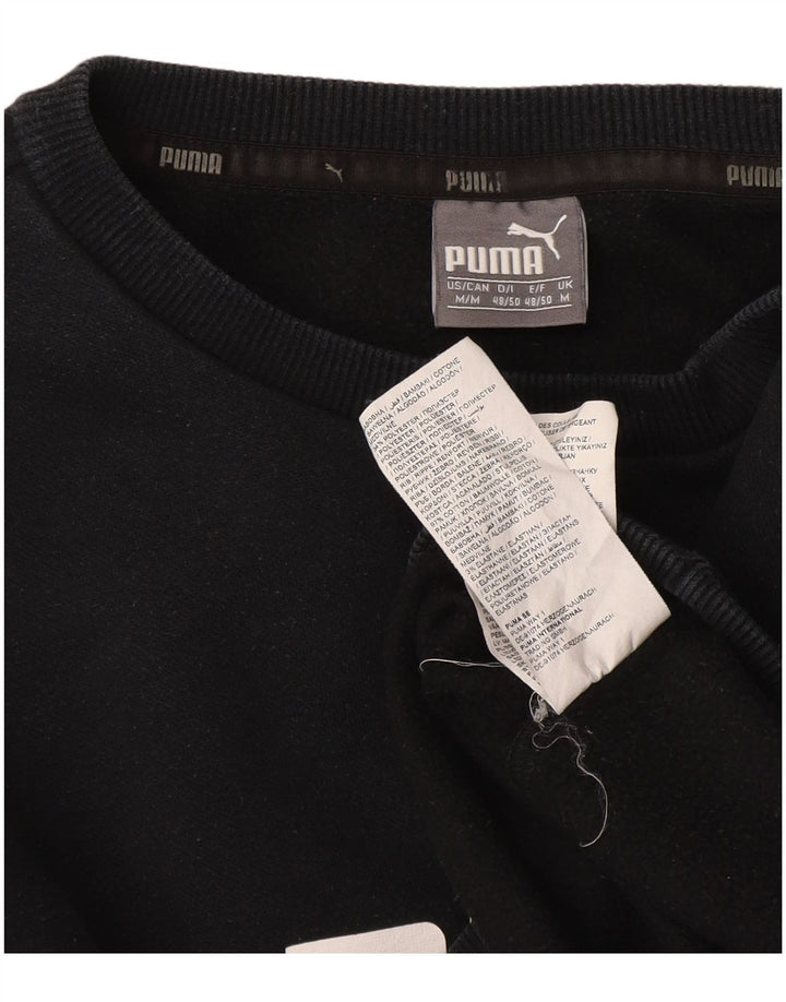 Puma muška trenirka s grafičkim motivima Srednji crni pamuk
