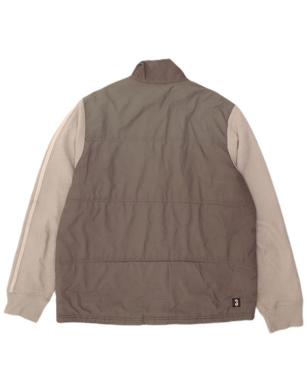 Adidas muška podstavljena jakna UK 40 Large Grey Colourblock poliester