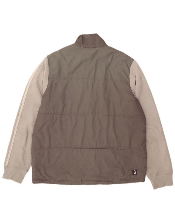 Adidas muška podstavljena jakna UK 40 Large Grey Colourblock poliester