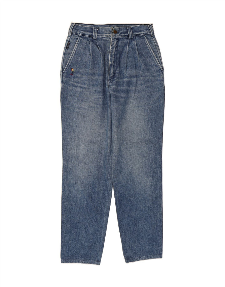 DANIEL HECHTER Womens High Rise Tapered Jeans IT 44 Medium W28 L30 Blue Vintage Daniel Hechter and Second-Hand Daniel Hechter from Messina Hembry 
