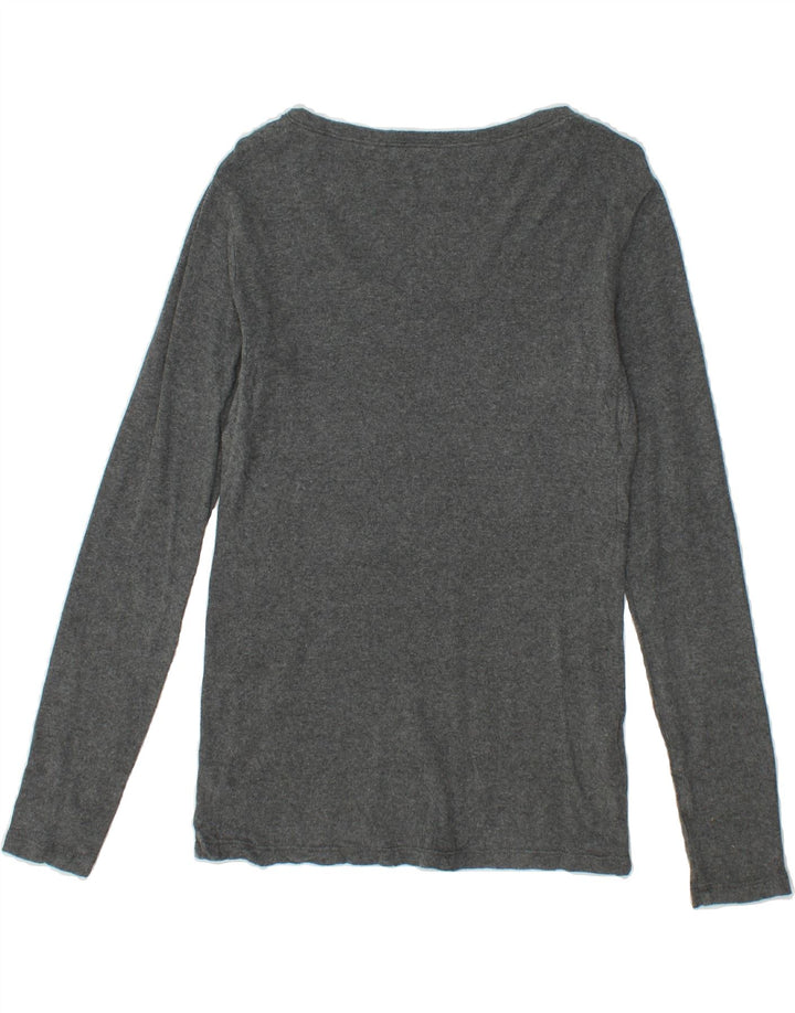 EDDIE BAUER Mens Top Long Sleeve Small Grey Flecked Cotton Vintage Eddie Bauer and Second-Hand Eddie Bauer from Messina Hembry 