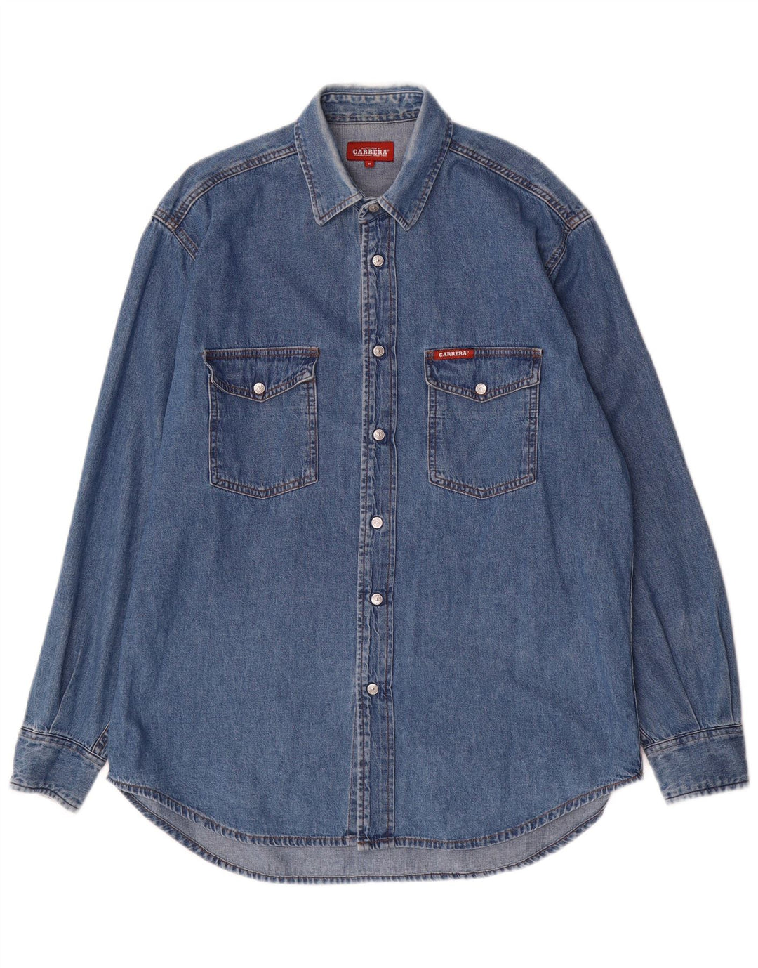 CARRERA muška traper košulja Srednje plavi pamuk